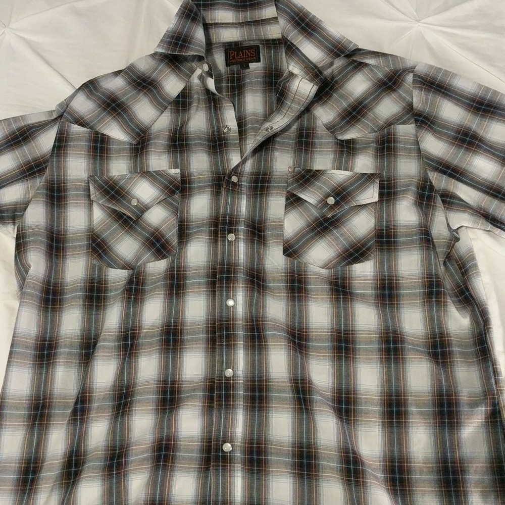 3 For $20 - Pearl Snap Short Sleeve Button Down